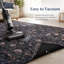  Tapis lavable floral vert forêt, tapis traditionnel antidérapant rétro pour le salon, la salle à manger et la chambre à coucher, revêtement de sol style chalet-129514733-129514735