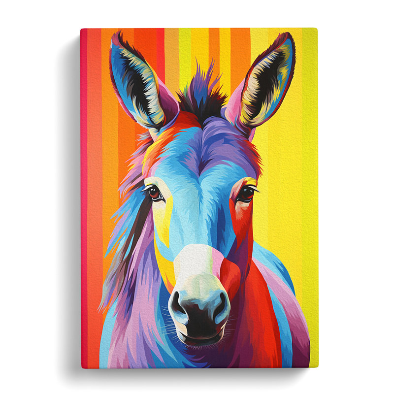 Donkey Colour Field No.2 - No Frame Print, 60cm H x 40cm W x 3cm D