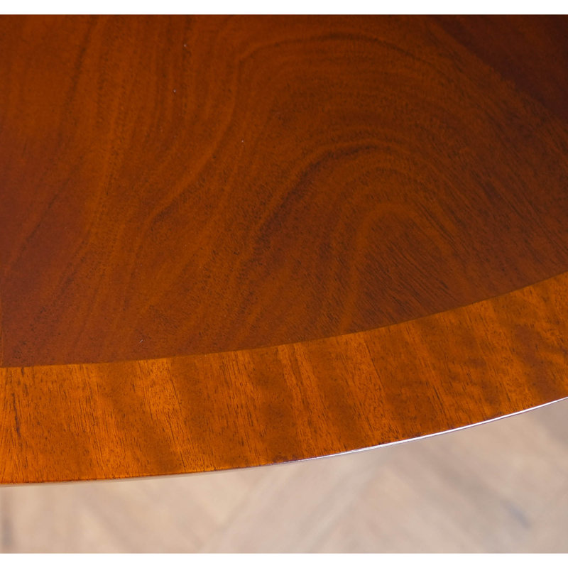 Table basse à piédestal en bois massif Sharonville