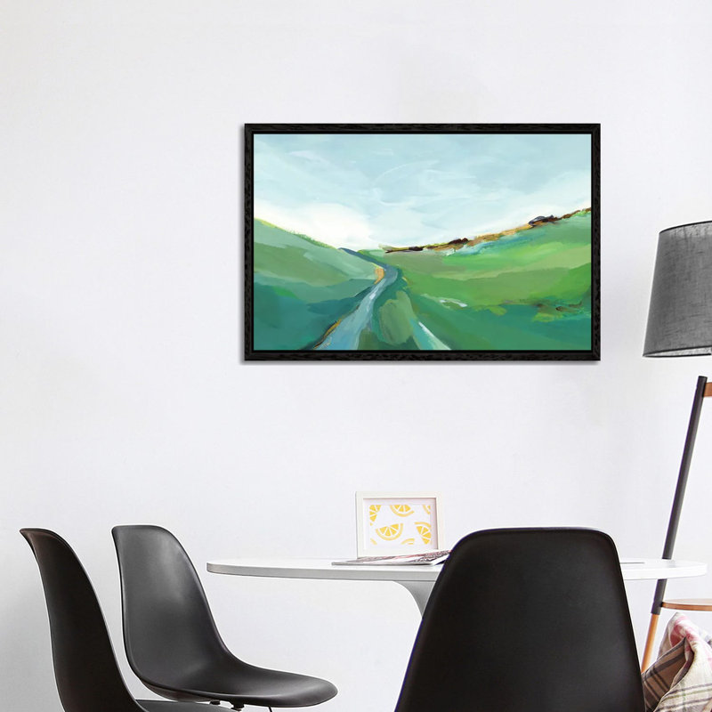 Emerald Hills by Isabelle Z - Painting on Canvas, Black Framed, 101.6 cm H x 66.04 cm W
