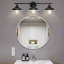 Éclairage pour meuble-lavabo noir mat à 3 lumières à intensité variable-1927338100
