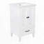 Meuble-lavabo moderne de 20 pouces avec lavabo en céramique et bouchon de porte magnétique