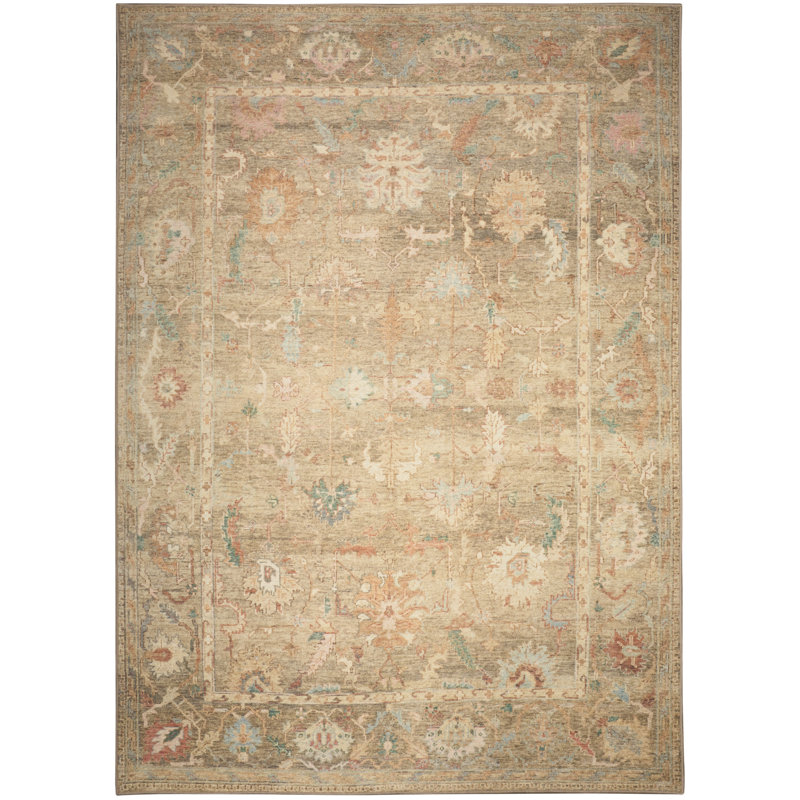 Henricks Machine Washable Vintage Area Rug, Rectangle 5'3" x 7'3"