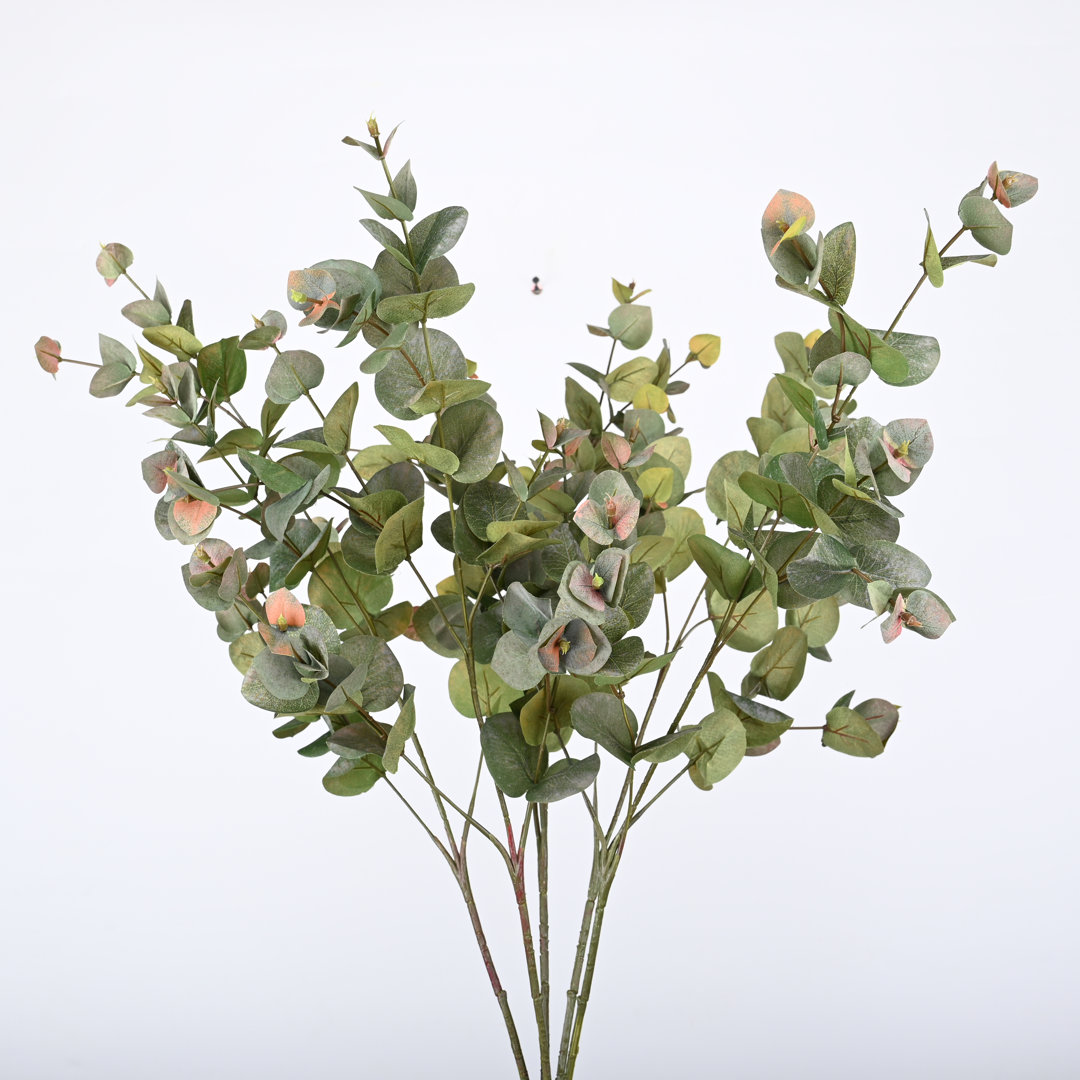 Hamlin Silk Eucalyptus Arrangement (Set of 5) Primrue Flowers/Leaves 
