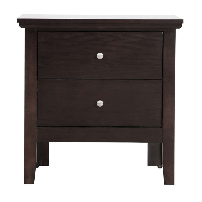 Small Nightstand With Storage Drawers,Side Table,End Tbale,Night Stand, Espresso