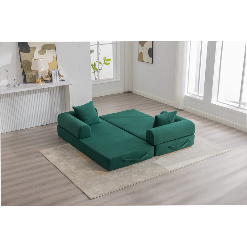 Boneless Foldable And Compressible Sofa With Sturdy Metal Frame, Ideal For Customizable Leisure Areas In Small Spaces