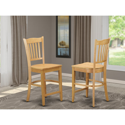 Groverson Solid Wood 24" Counter Stool by August Grove