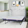 Urthe Queen Trifold Cabinet Murphy Bed with Memory Foam Mattress and Storage Drawers