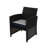 Anslie Outdoor 3'' Dining Chair Seat Cushion