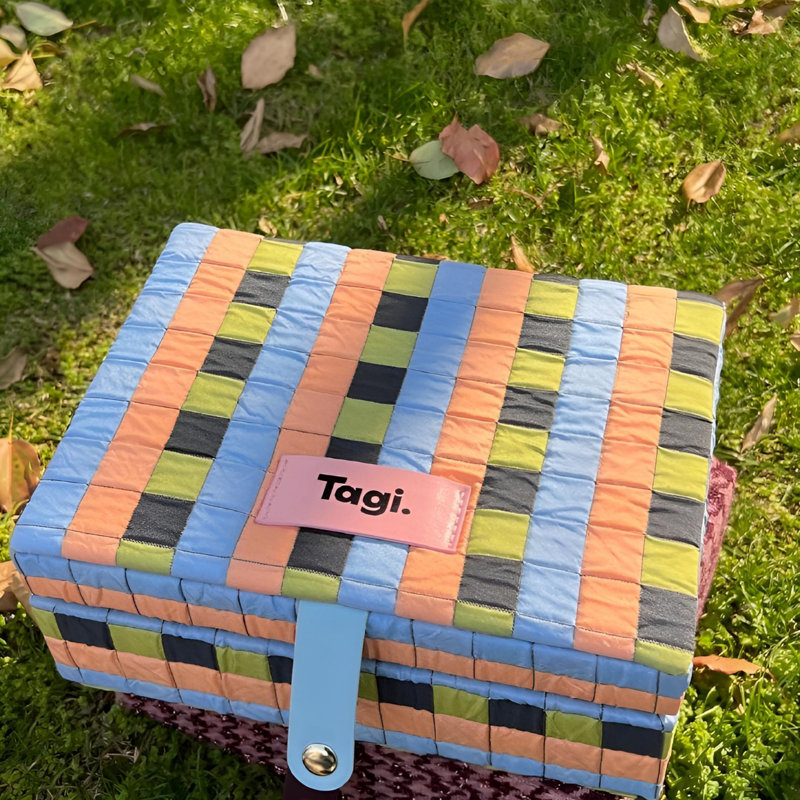 Retro Style Double-Layer Jewellery Box, Portable Denim Storage Box, Niche Design, Lightweight And Fashionable