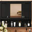 Armoire à pharmacie murale 35 po x 28 po, armoire de salle de bain moderne avec miroir, armoire à miroir avec tablettes ouvertes-285814478