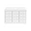Commode à langer blanche à 12 tiroirs 59,9 po l 12,5 po