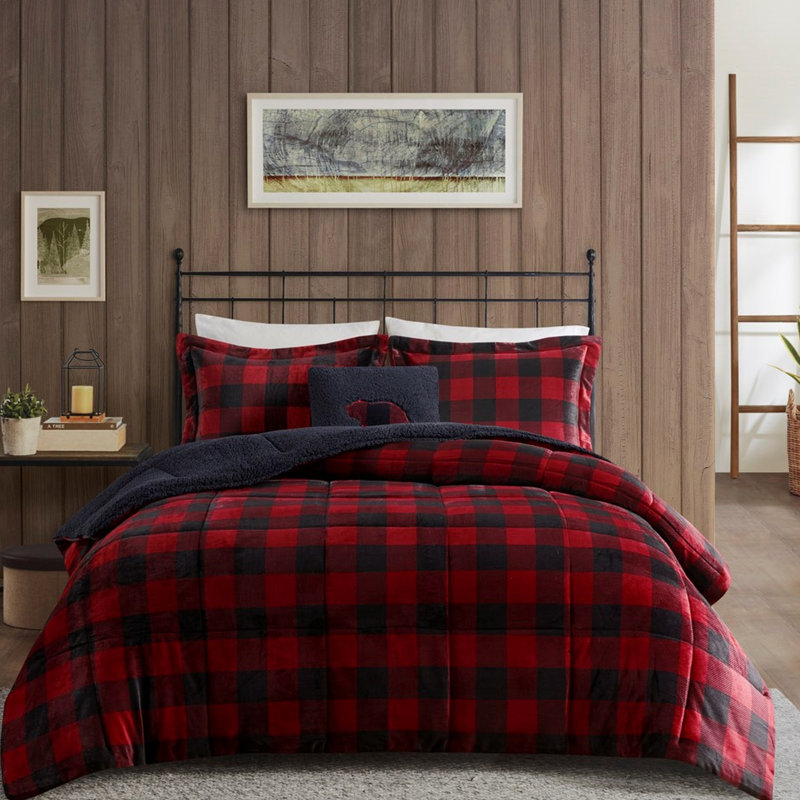 Édredon très grand avec housse, multicolore, 102 po x 86 po, 2 taies décoratives, 1 coussin décoratif, lavable à la machine, texturé, l 102 po x L 86 po