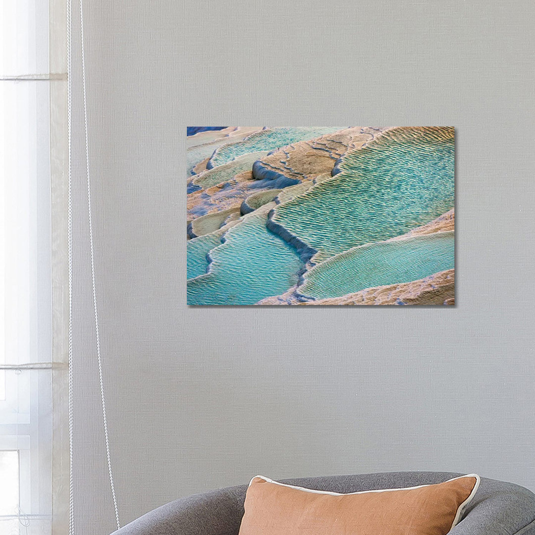 Travertine Terraces Of Pamukkale (Unesco World Heritage Site), Turkey by Keren Su - Wrapped Canvas Print
