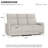 73.2" Wide Modern Soft Upholstered Power Reclining Sofa with USB Port