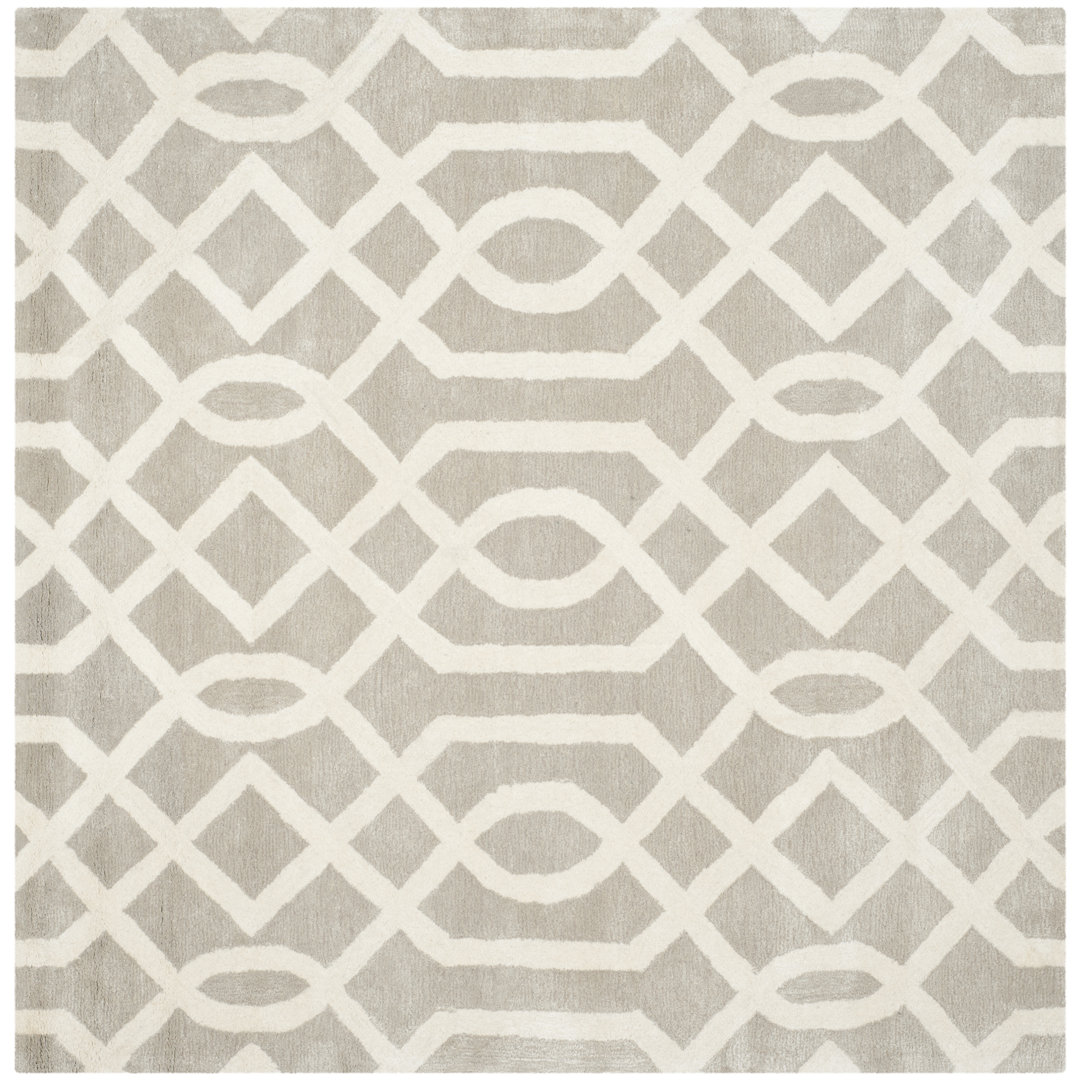 Deedre Hand Tufted Wool And Viscose Geometric Rug George Oliver Rug 