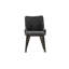 Chaise rembourrée gris anthracite - ensemble de 2