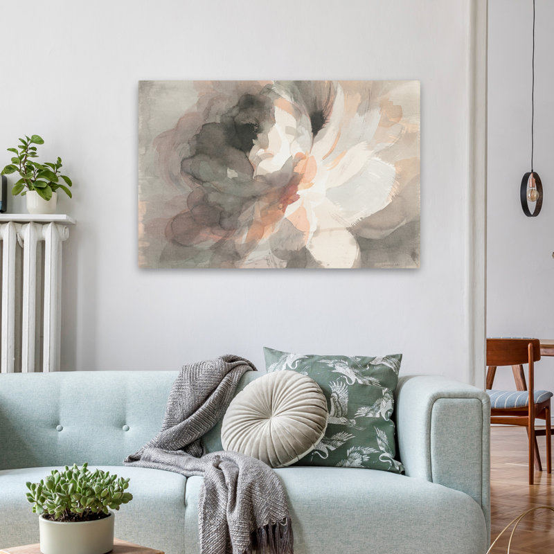 Fleurs abstraites - pivoine abstraite, H 24 po x l 36 po