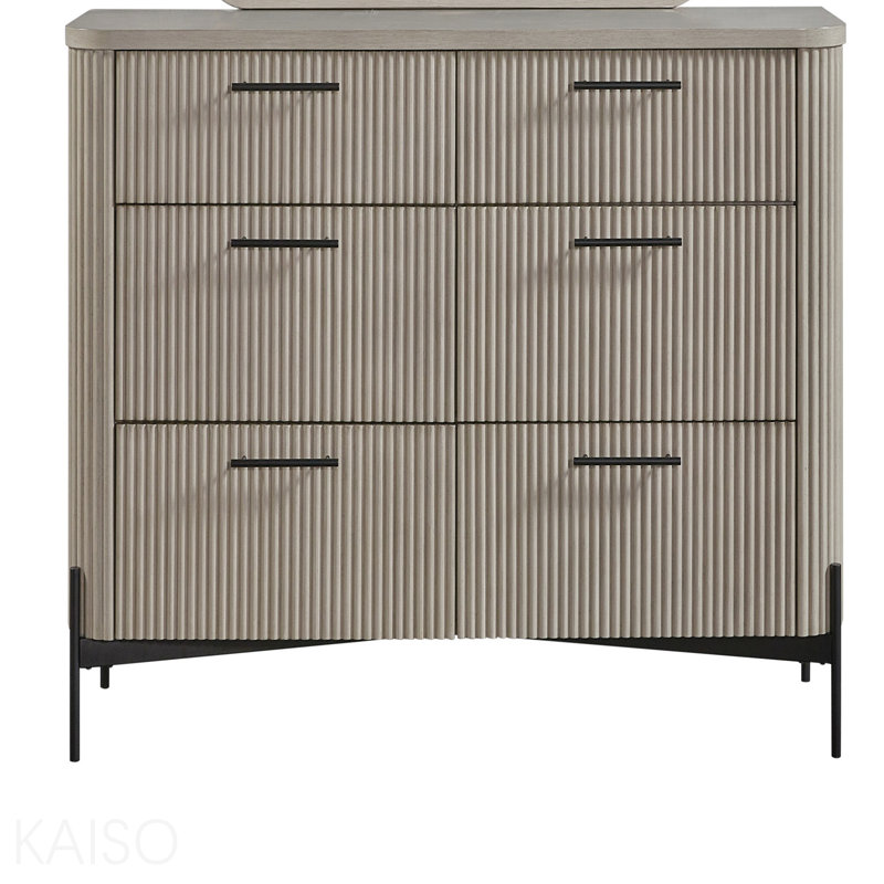 Commode 6 tiroirs - Taupe