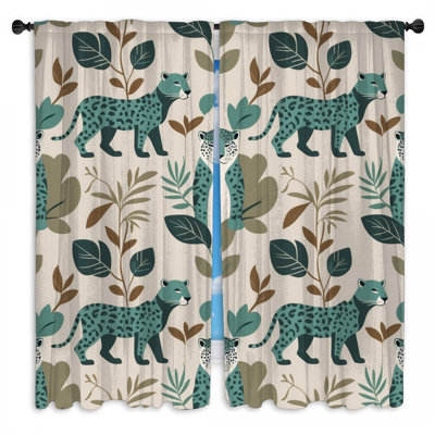 Rideaux de fenêtre Leopard