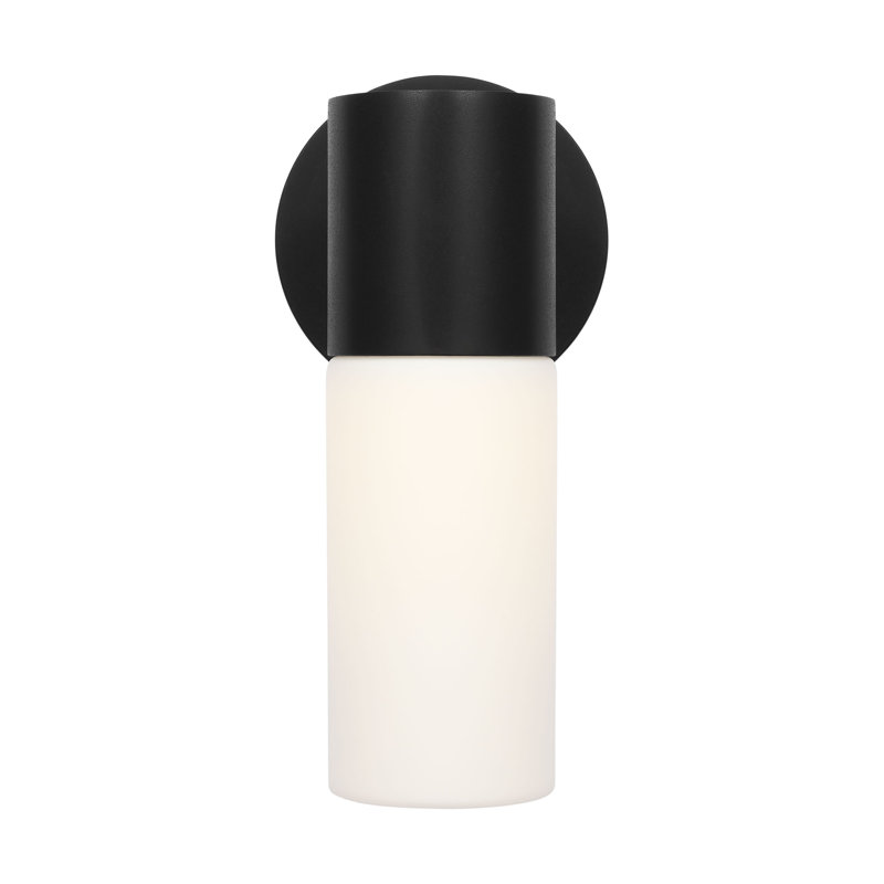 Focal LED Outdoor Wall Lantern, 12.375" H x 3.875" W x 7.75" D, 8 W