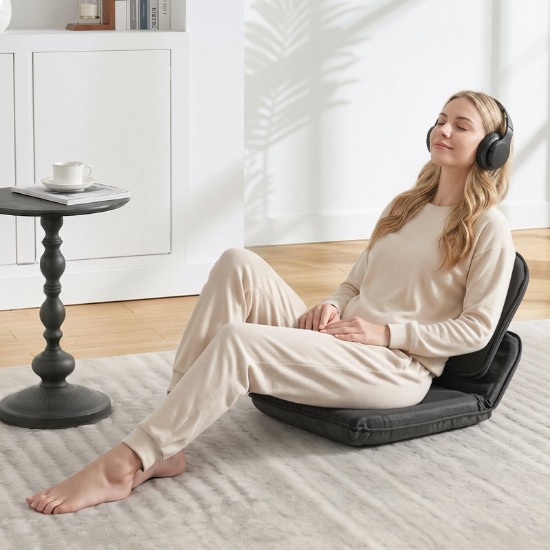 VEVOR Reclining Floor Game Chair, Black