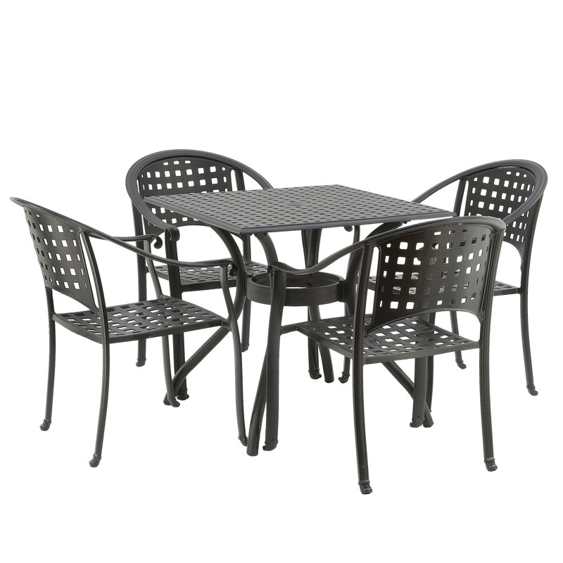 Ensemble de salle à manger carré pour 4 personnes Eliahu