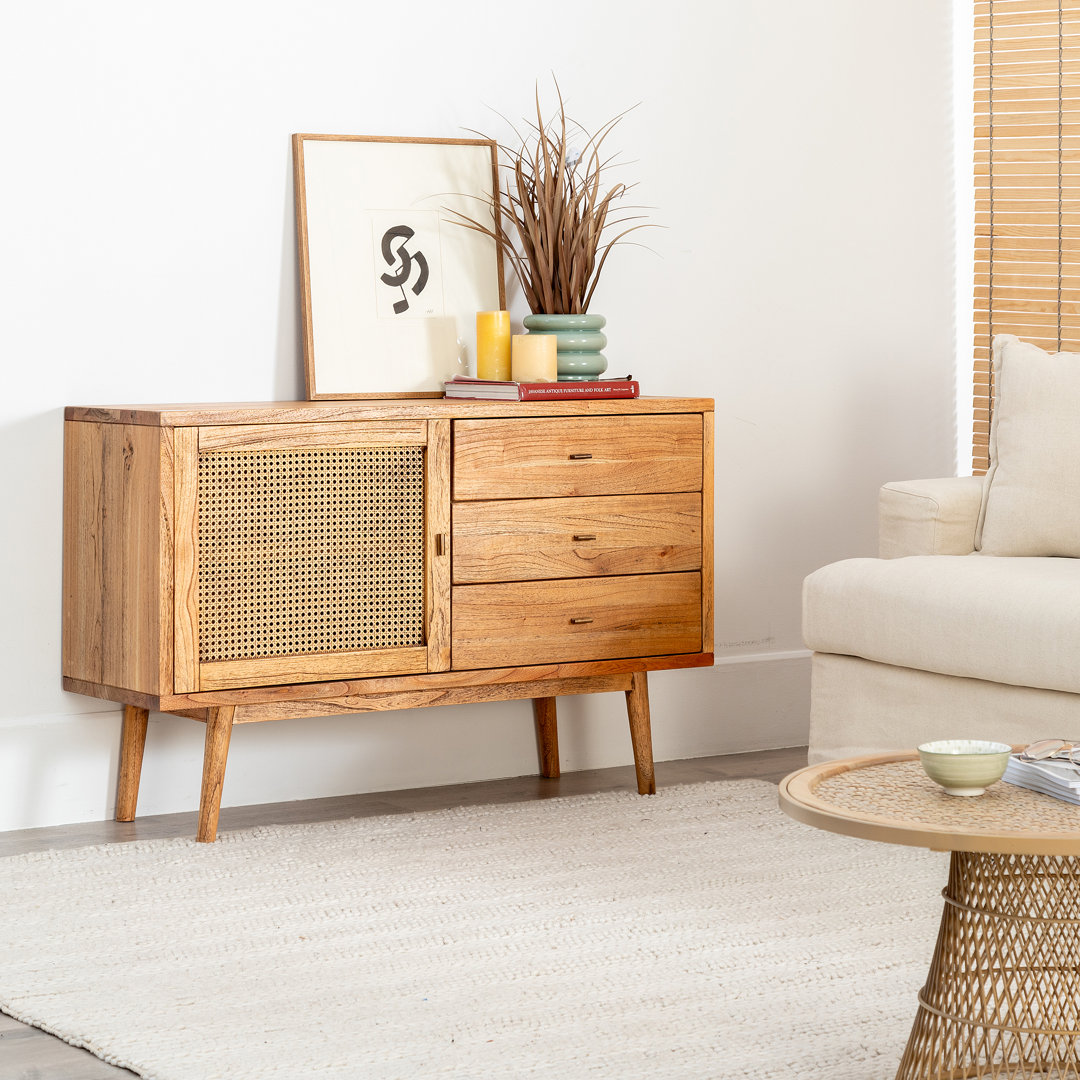 Sideboard Malbork aus Massivholz 120 cm