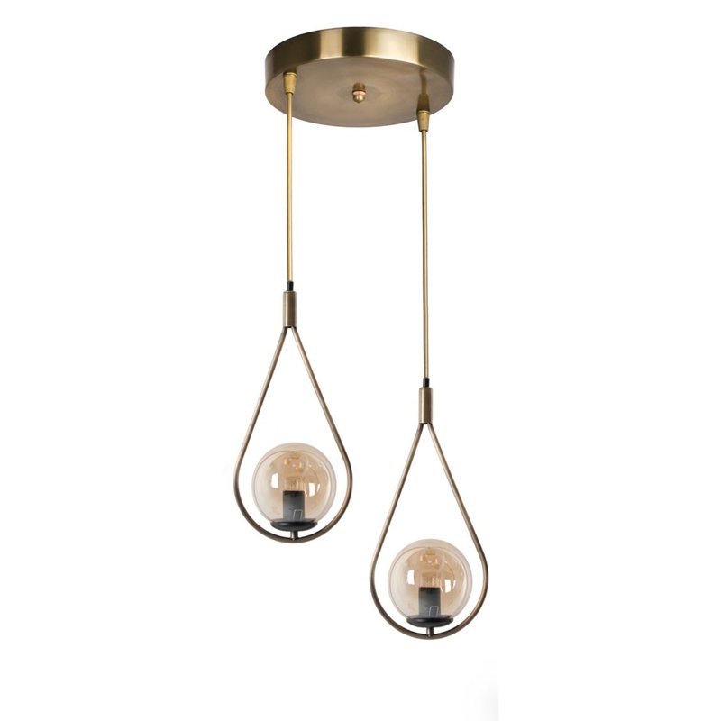 Bascom 2 - Light Teardrop Pendant, Gold, Copper