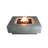 Manhattan 36" Outdoor Concrete Fire Table 45,000 BTU - Includes Lava Rocks & PVC Cover-355425722-302516613