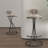Upholstered Bar Stools Set Of 2 Striped Counter Height Modern Velvet Dining Chairs For Kitchen Island And Living Room-1880833620