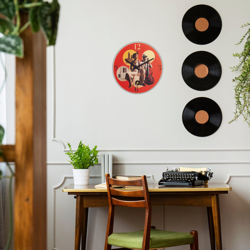 Designer Glass Analogue Wall Clock