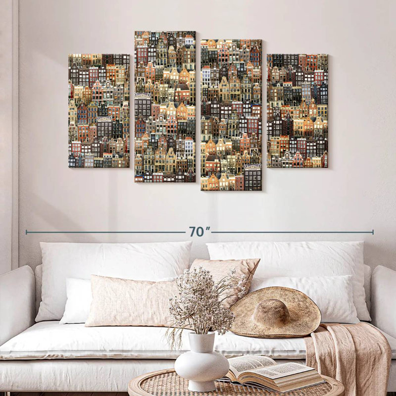 Paysage urbain Sirci Amsterdam, H 32 po x l 52 po