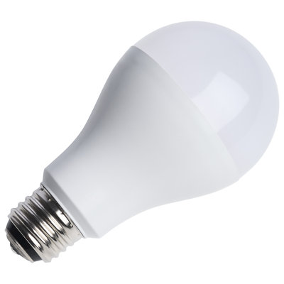 20/14/6.5 Watt A21 LED 3-Way Lamp White E26d Medium Double Contact Base 120 Volt