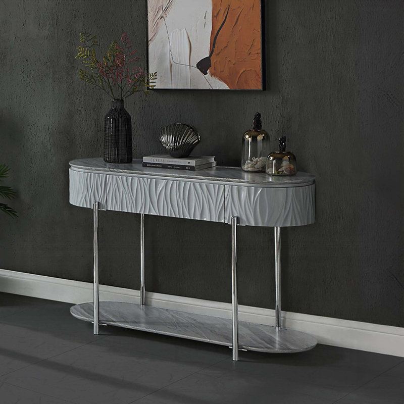 Console Table With Bottom Shelf