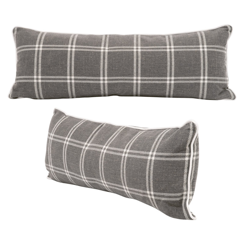 Kaidee  Polyester/Polyester Blend Lumbar Rectangular Pillow Cover & Insert, 13" x 34"