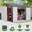 Remise de rangement extérieure 9 x 4 pi avec porte verrouillable