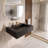 Pyramid 24" Wall-Mounted Modern Bathroom Sink with Ramp Basin - Black, With Faucet Hole-62540268-67184108