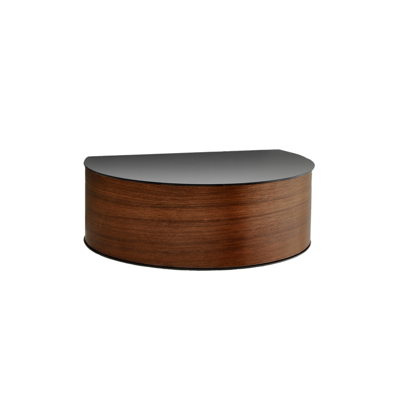 Wallie Wall Drawer, Black/Walnut