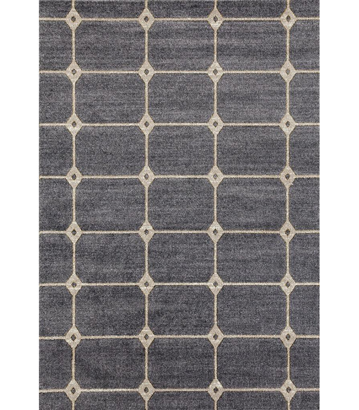 Tapis d'intérieur / extérieur gris Inamae, Rectangle 5 pi 2 po x 7 pi 2 po