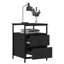 Dura 44cm W Iron Bedside Table-109785350