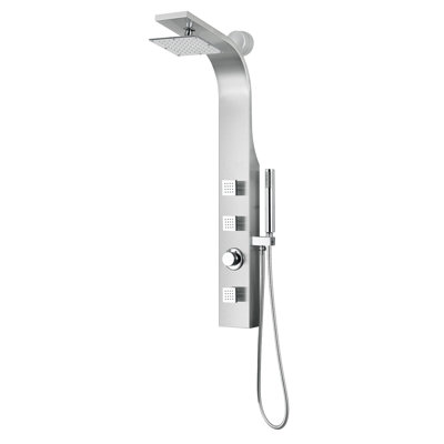 Silent 39.37'' Shower Panel with Adjustable Shower Head
