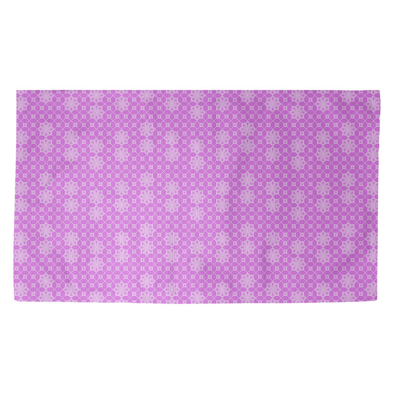 Tapis mauve/ivoire en treillis Avicia, Rectangle 2 pi 2 po x 3 pi 4 po