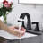 2-Handle Stainless Steel Bathroom Sink Faucet-115827327