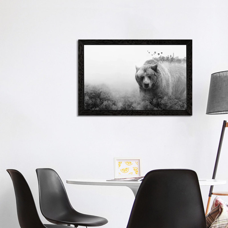 The Best Of All Worlds by Emanuela Carratoni - Print on Canvas, 152.5 cm H x 101.5 cm W, Black Floater Framed