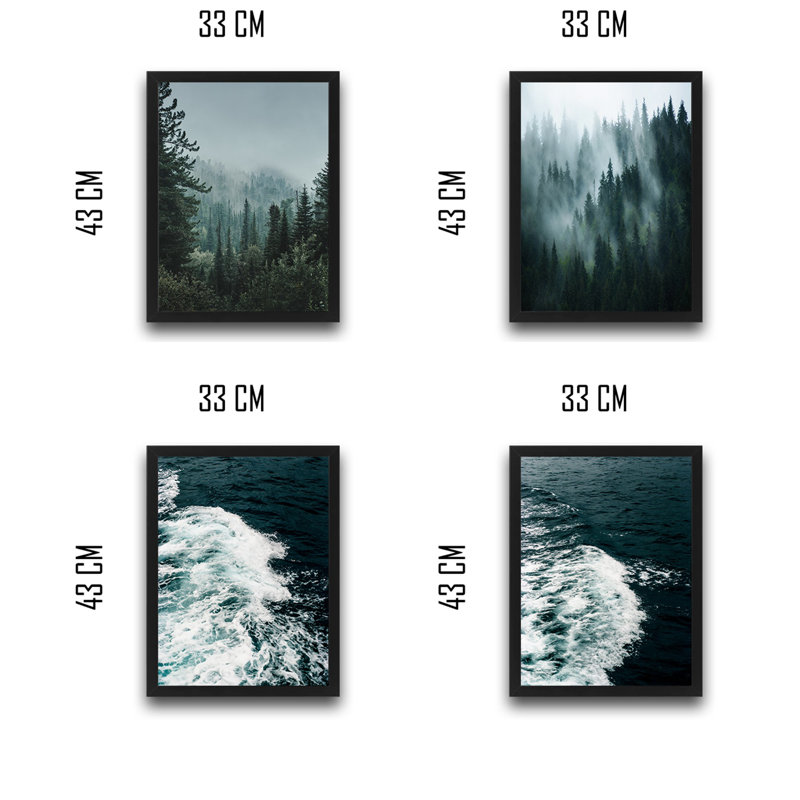 Anonymous - 4 Piece Single Picture Frame Print