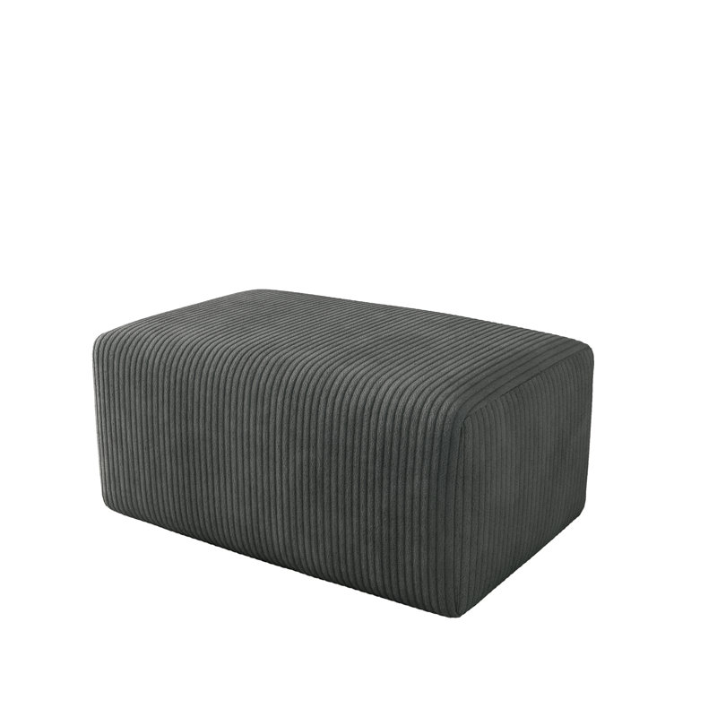 Berlare 90.9Cm Wide Rectangle Standard Ottoman, Grey