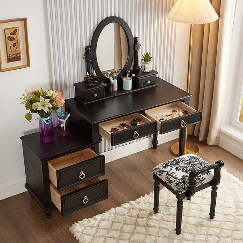 Miroir de maquillage 4 tiroirs