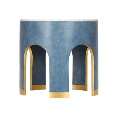 Aqueduct Marble Top End Table