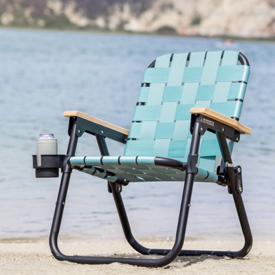 GoSports Outdoors WOVN Premium Beach & Camping Chair - Folding Backpack Chair for Adults by GoSports